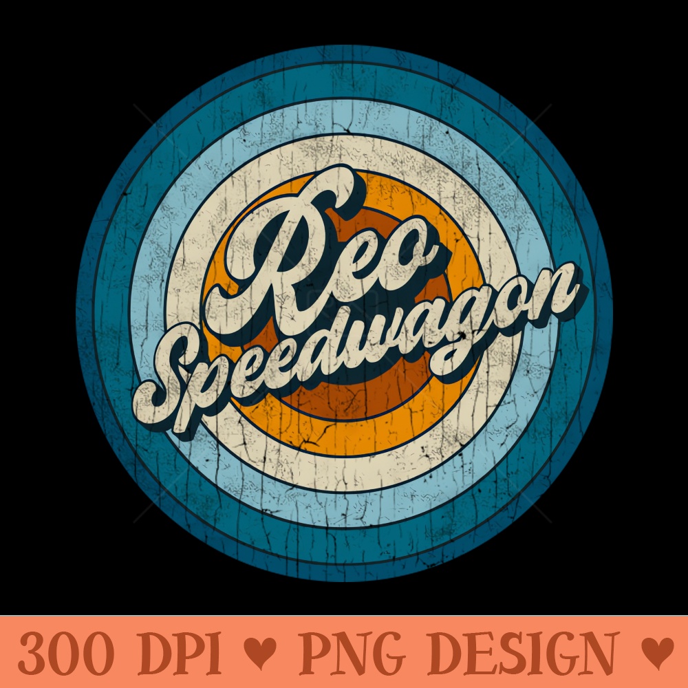 REO Speedwagon - Retro Circle Vintage - Free PNG Downloads - Popularity
