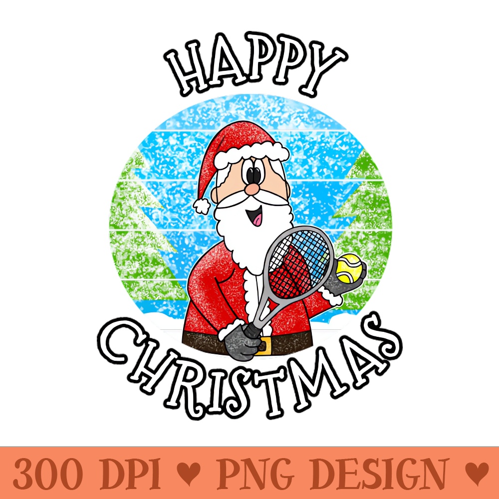 Christmas Tennis Player Santa Xmas 2022 - Free PNG Downloads - Convenience