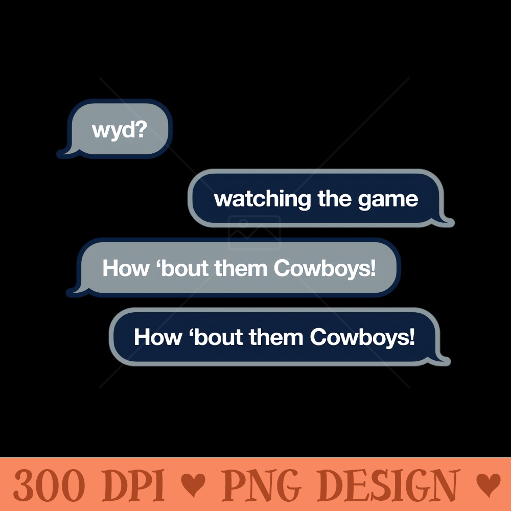 Cowboys WYD Text - PNG Download Collection - Good Value