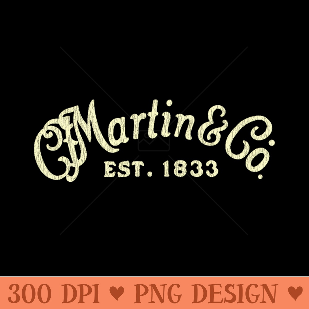Vintage Martin - Sublimation PNG Designs - Convenience