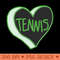 Tennis Love Heart - Sublimation PNG - Latest Updates