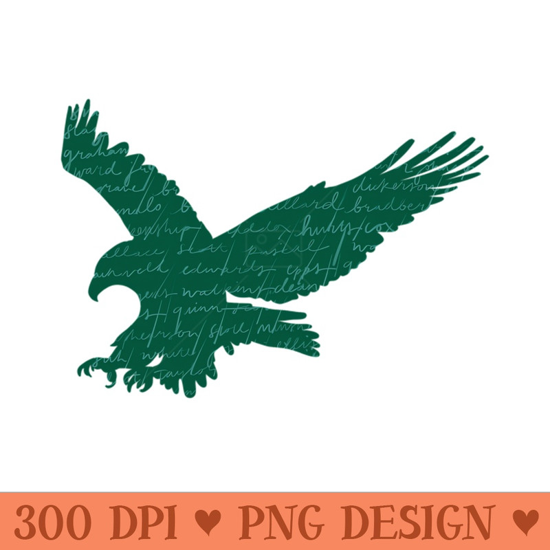 Eagles Names - Digital PNG Files - Popularity
