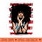 Erykah Badu-Vintage Style-Red Stripes - PNG Printables - Flexibility