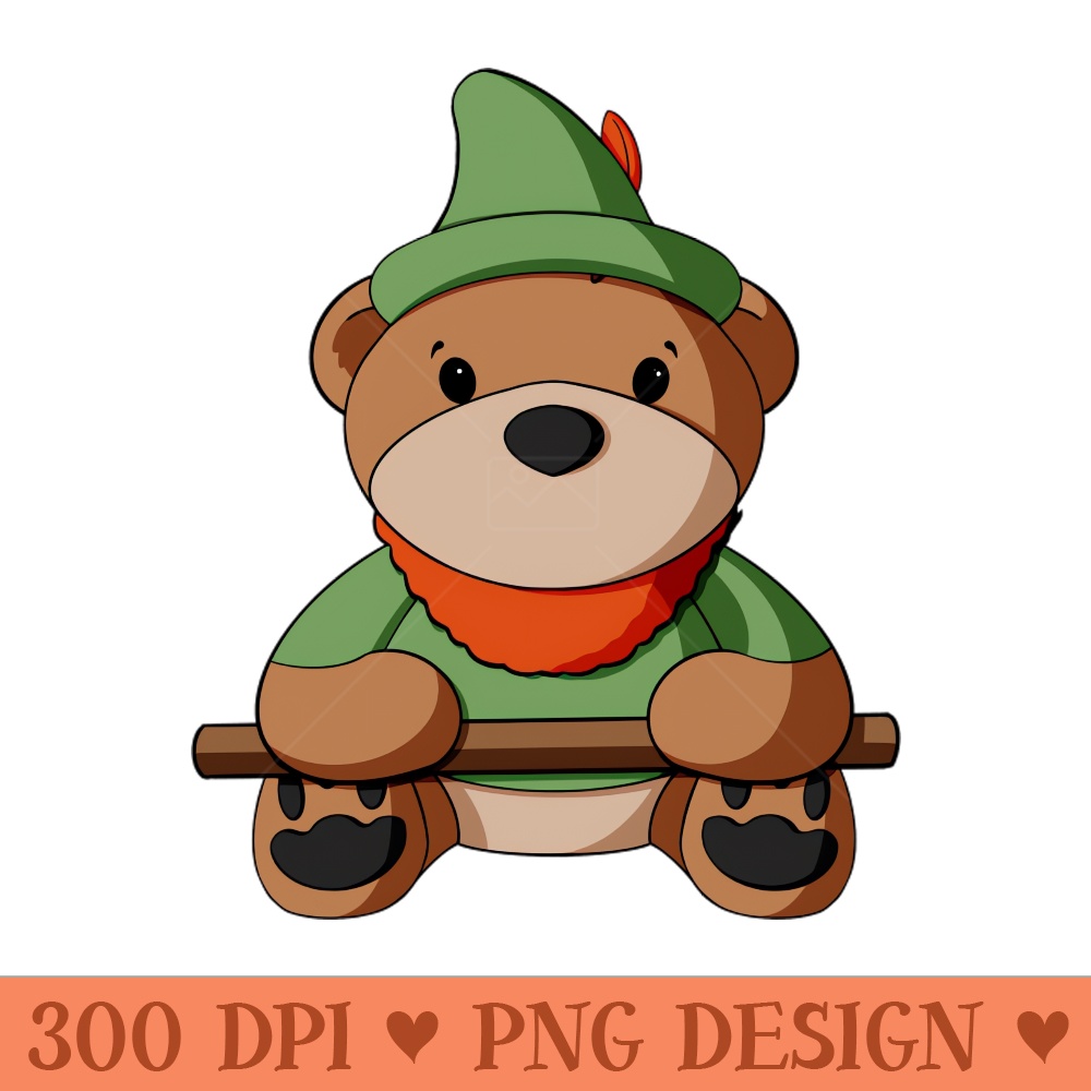 Little John Teddy Bear - PNG Artwork - Flexibility