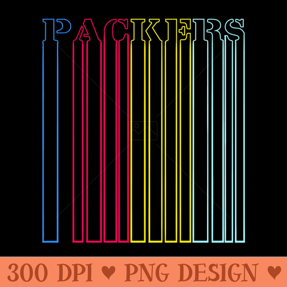 Packers Retro - Sublimation PNG Designs - Popularity