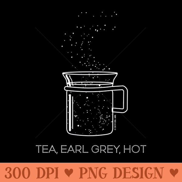 Tea, Earl Grey, Hot - Captain Picard, Star Trek TNG, Star fi | Inspire ...