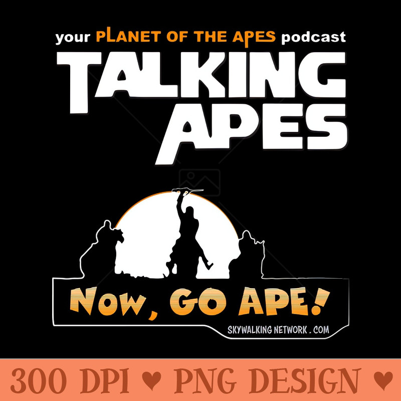 Talking Apes Logo Design - Instant PNG Download - Variety