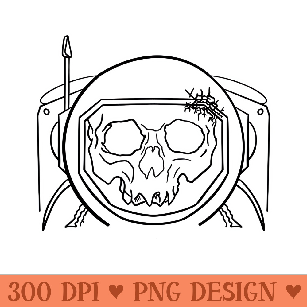 Asto-skull - Digital PNG Art - Professional Design