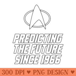 star trek - predicting the future since - png artwork