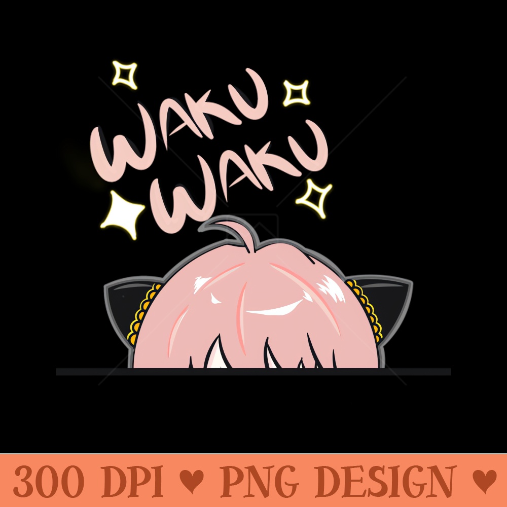Anya Forger Waku Waku - PNG Clipart - Professional Design