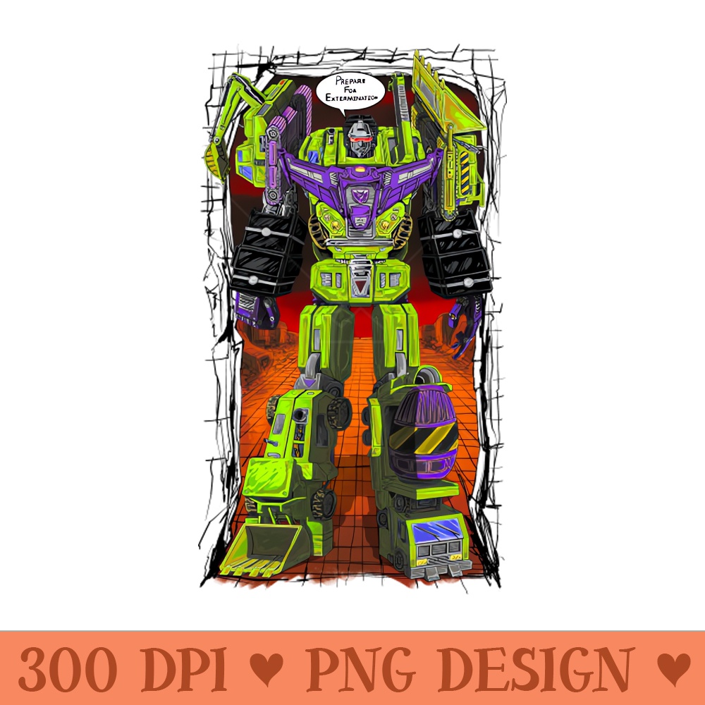Devastator G1 - Sublimation PNG Designs - Convenience