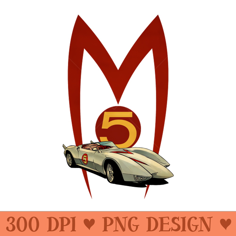 VINTAGE SPEED RACER MACH 5 copy - PNG Download Website - Unique