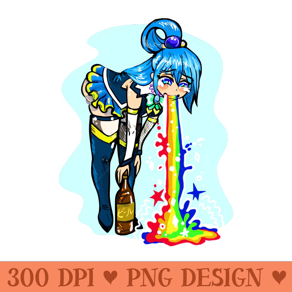 Divine Goddess Aqua KomoSuba - PNG Download Bundle - Professional Design