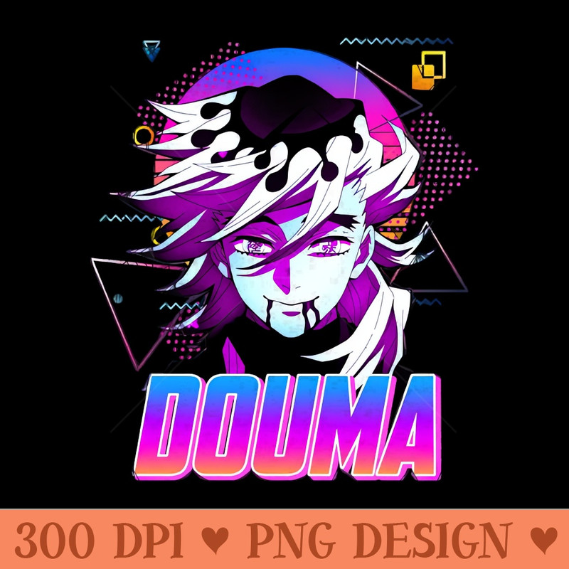 Douma Style Retro Art - High-Quality PNG Download - Unique