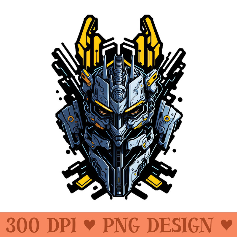 Mecha Skull S03 D36 - PNG Graphics - Professional Design
