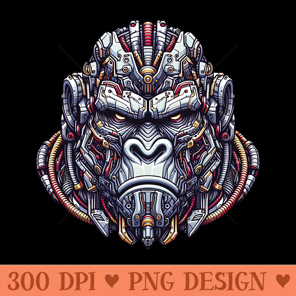 Mecha Apes S04 D16 - Download PNG Graphics - High Quality 300 DPI