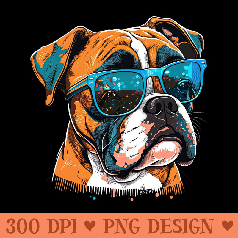 Boxer with Sunglasses - Transparent PNG - Customer Support