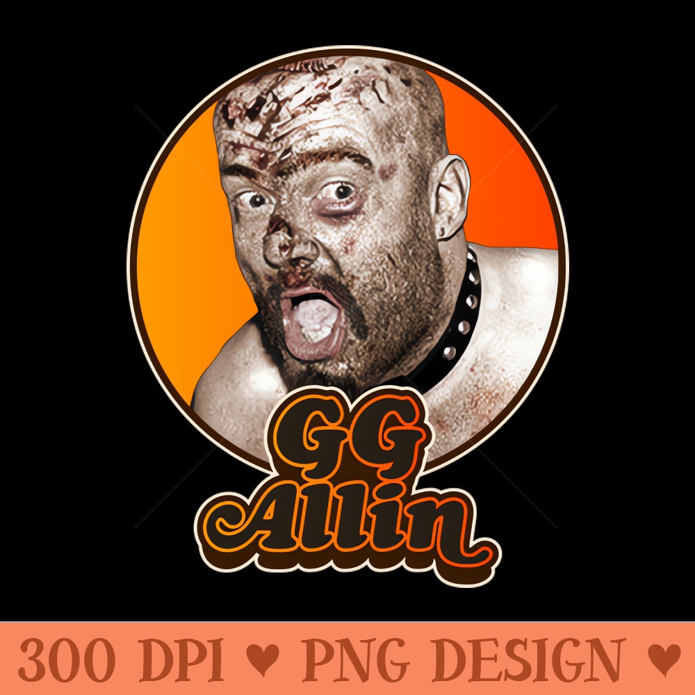 Retro GG Allin Tribute - Premium PNG Downloads - Popularity