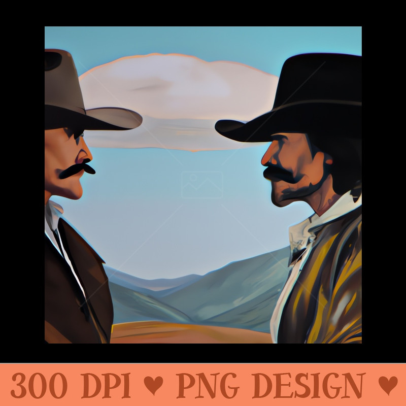 Cowboys fight - Sublimation PNG Designs - Good Value