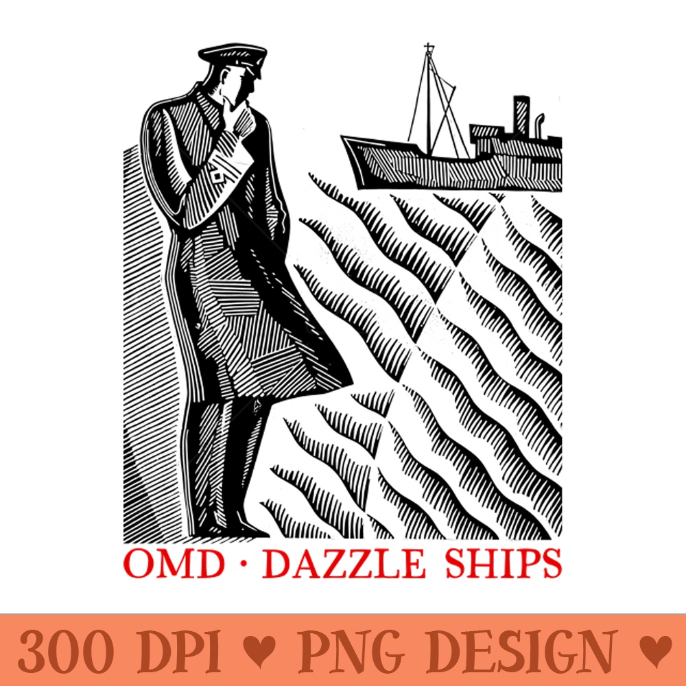 OMD Dazzle Ships Original Aesthetic Design - Sublimation PNG - High Quality 300 DPI