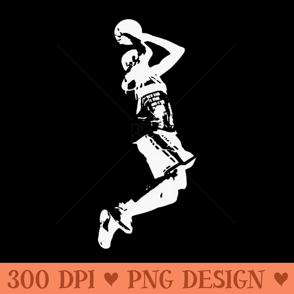 Basketball Player Slam Dunk - Digital PNG Art - Convenience