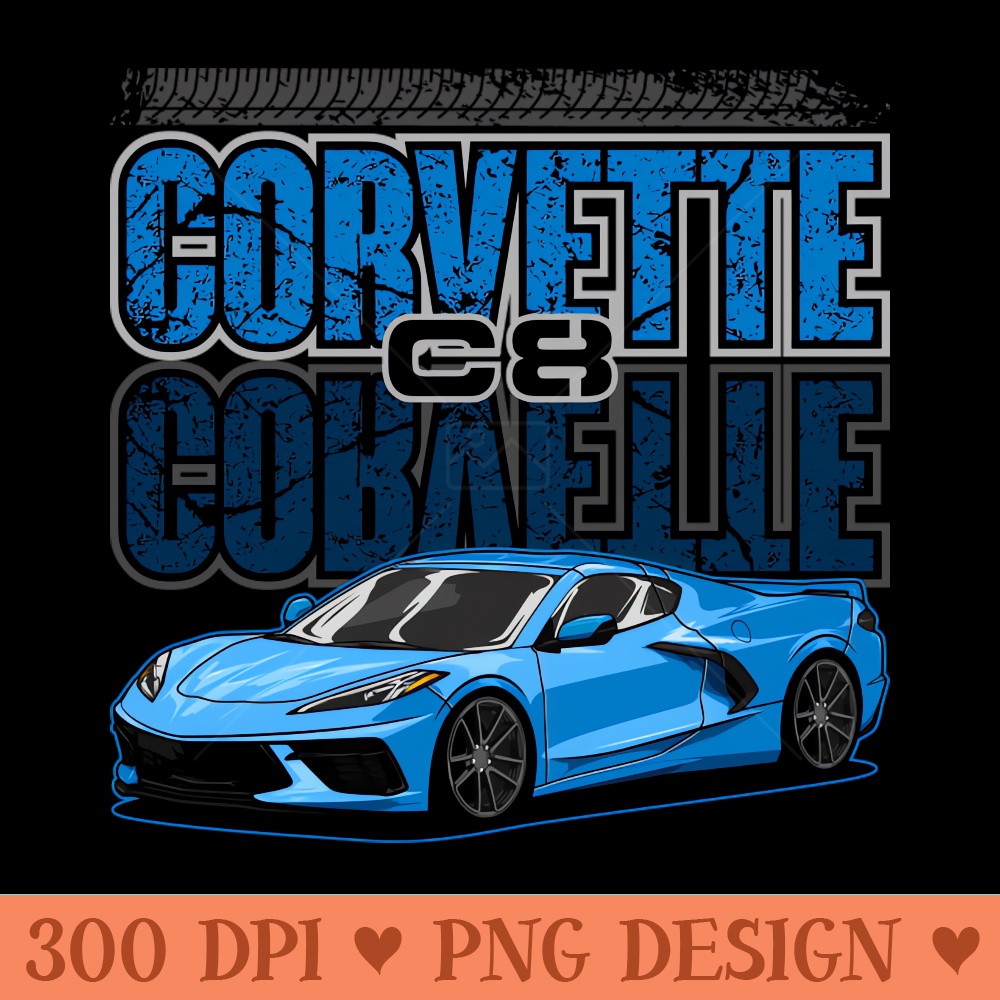 Corvette C8 - PNG Downloadable Art - Convenience
