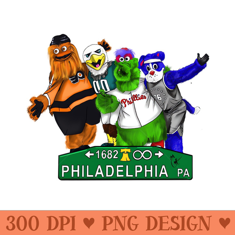 Philly Mascots - Instant PNG Download - Variety
