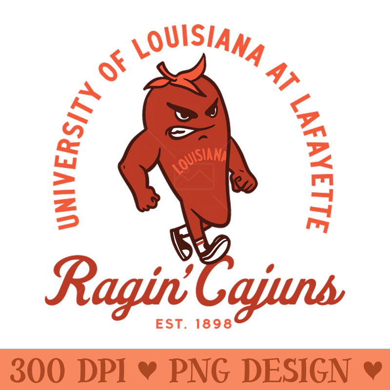 The Ragin Cajuns of the University of Louisiana Lafayette - High-Quality PNG Download - Popularity