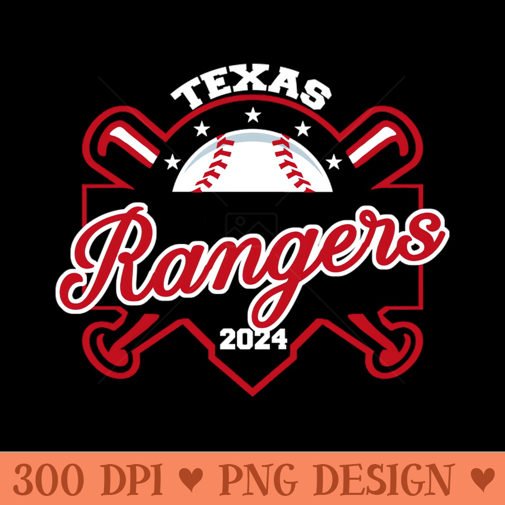 Rangers Baseball - Digital PNG Download - Convenience