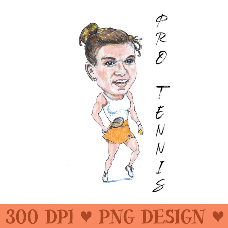 Simone Halep Pro Tennis - Instant PNG Download - Good Value