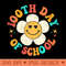 Groovy 100 Days Of School Hippie Floral Teacher Student Kids - PNG Designs - Convenience