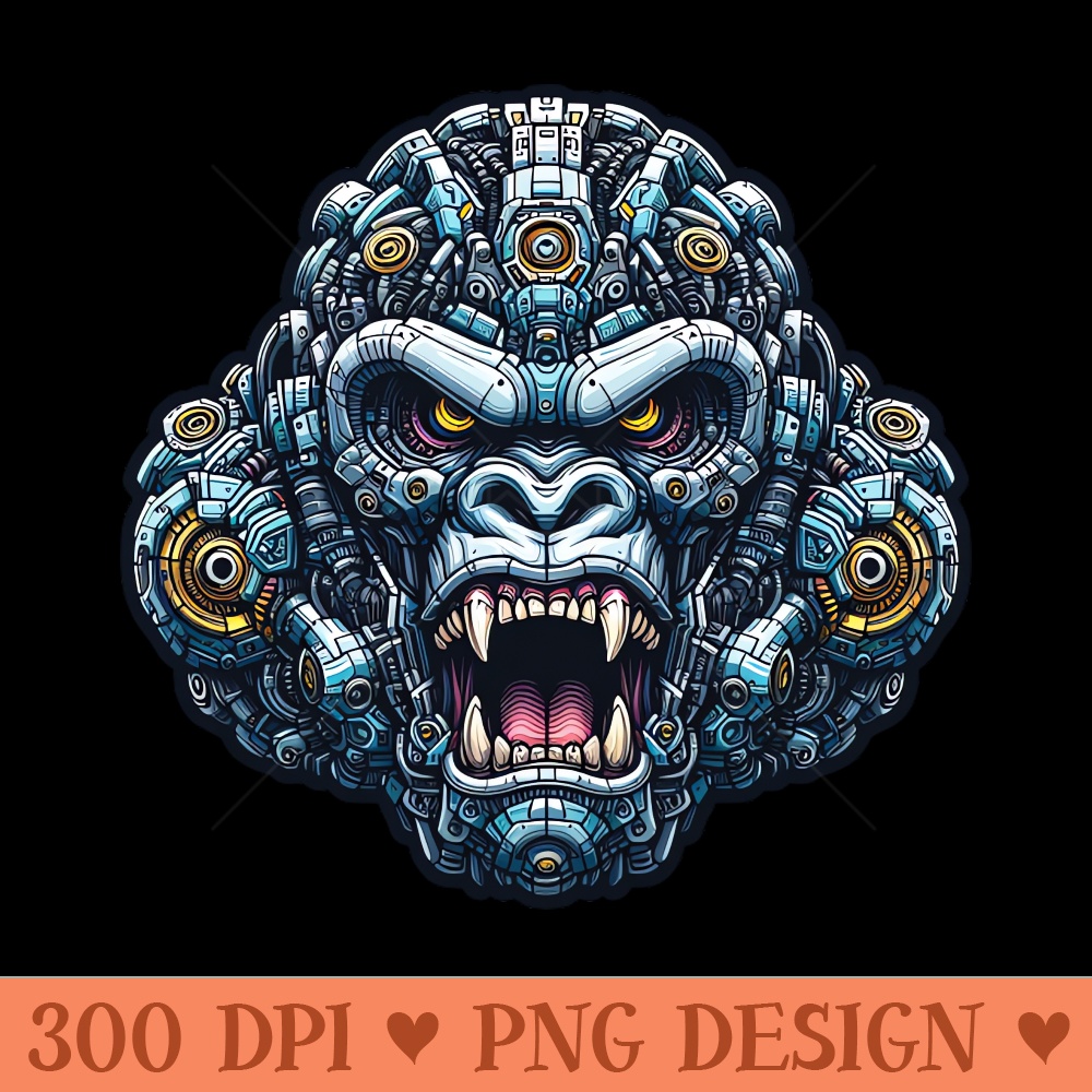 Mecha Apes S04 D32 - PNG Downloadable Resources - Unique