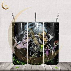 maleficent ursula regina 20oz tumbler png