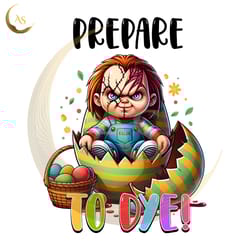 prepare to dye baby chucky easter egg png