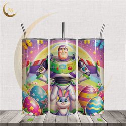 buzz lightyear happy easter bunny tumbler wrap png