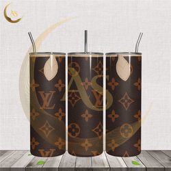 louis vuitton bag pattern 20oz tumbler wrap png