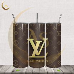 louis vuitton yellow logo brand tumbler wrap png