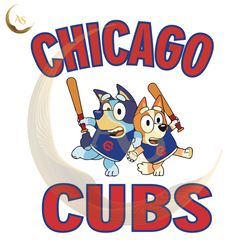 bluey chicago cubs baseball
