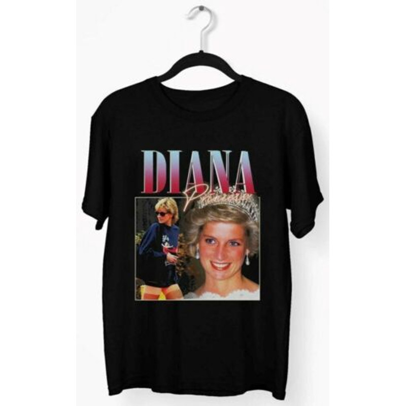 Princess-Diana Shirt Funny Black Cotton Tee Gift For Men Women.jpg
