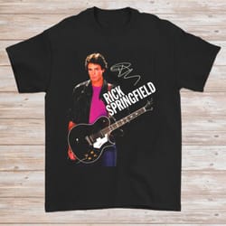 rick springfield signed short sleeve cotton gift tshirt