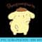 Sanrio Pompompurin Backside Hoodie - PNG Download - Stunning Sublimation Graphics