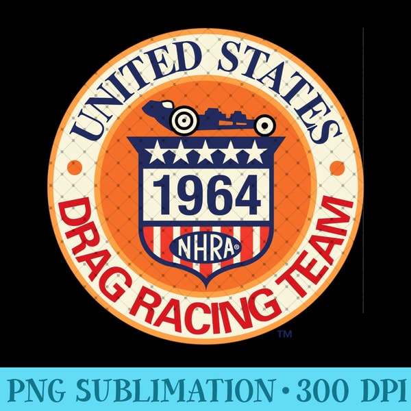 NHRA 1964 U.S. Drag Racing Team - PNG Design Files | Inspire Uplift