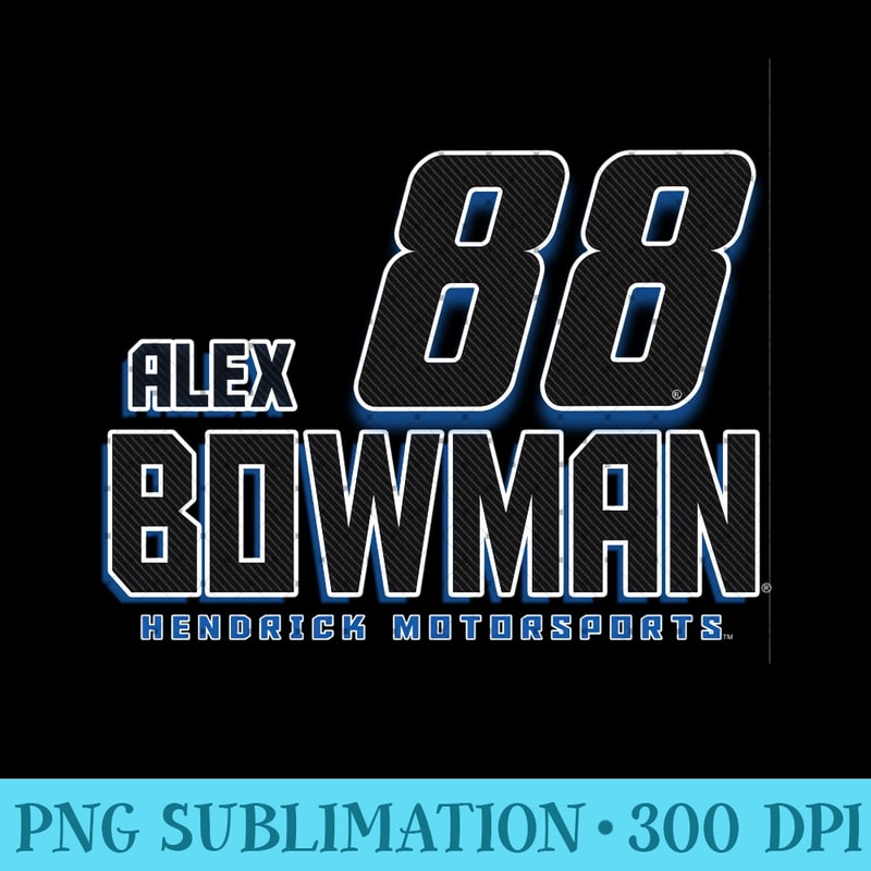 NASCAR - Alex Bowman - Carbon Fiber Sweatshirt - PNG design assets - Unique And Exclusive Designs