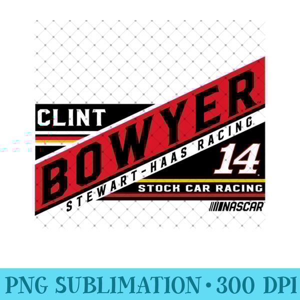 NASCAR - Clint Bowyer - Script Premium - Printable PNG Graphics - Add a Festive Touch to Every Day