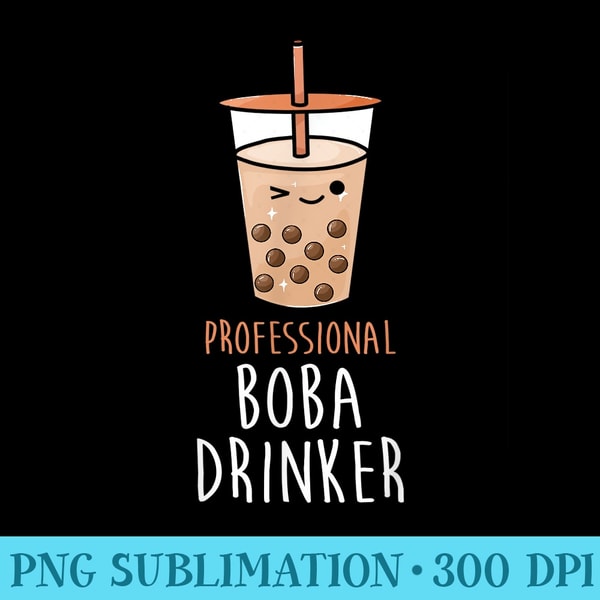 Boba Tea Mix Fun Cute Kawaii Bubble Milk Tea - Download Transparent PNG Images - Eco Friendly And Sustainable Digital Products