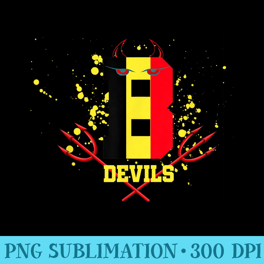 Belgium Devils Soccer Sport - Exclusive PNG designs - Perfect for Creative Projects