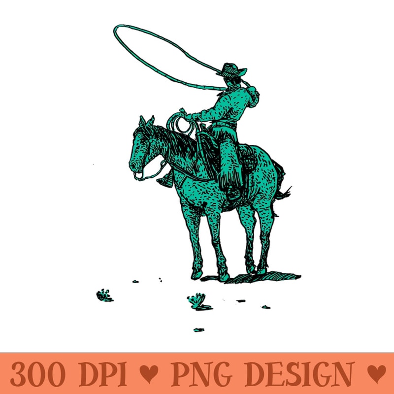 Roping the World ,Cowboy on horse - Unique Sublimation patte | Inspire ...