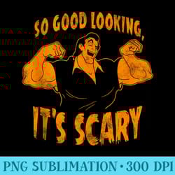 disney beauty and the beast gaston so good looking halloween - sublimation png download
