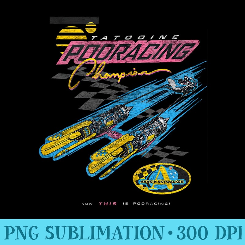 Star Wars Pod Racing Champion Neon Space Racer - PNG Picture | Inspire ...