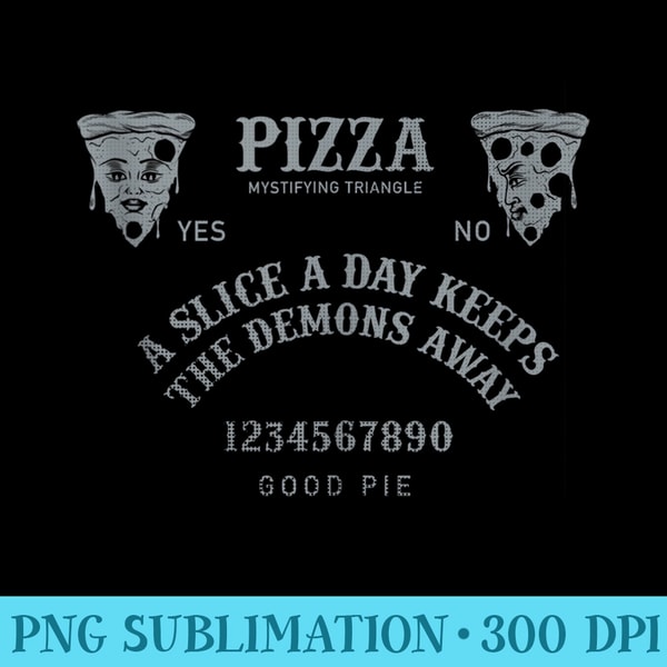 Kawaii Pizza Ouija Goth Occult Satan Grunge Egirl Tarot - PNG Graphics Download - Add a Festive Touch to Every Day